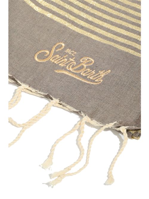 Telo mare Foutas in cotone e lurex Marrone Mc2 Saint Barth | FOUT01600624L